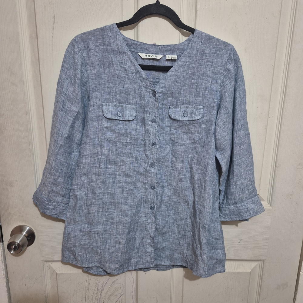 Orvis Light Blue Chambray Shirt